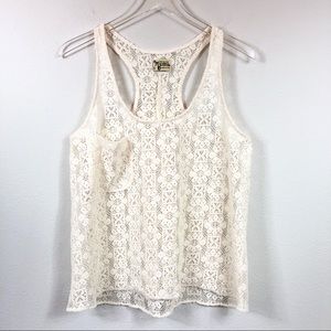 Show Me Your Mumu | Sheer Floral Racerback Tank